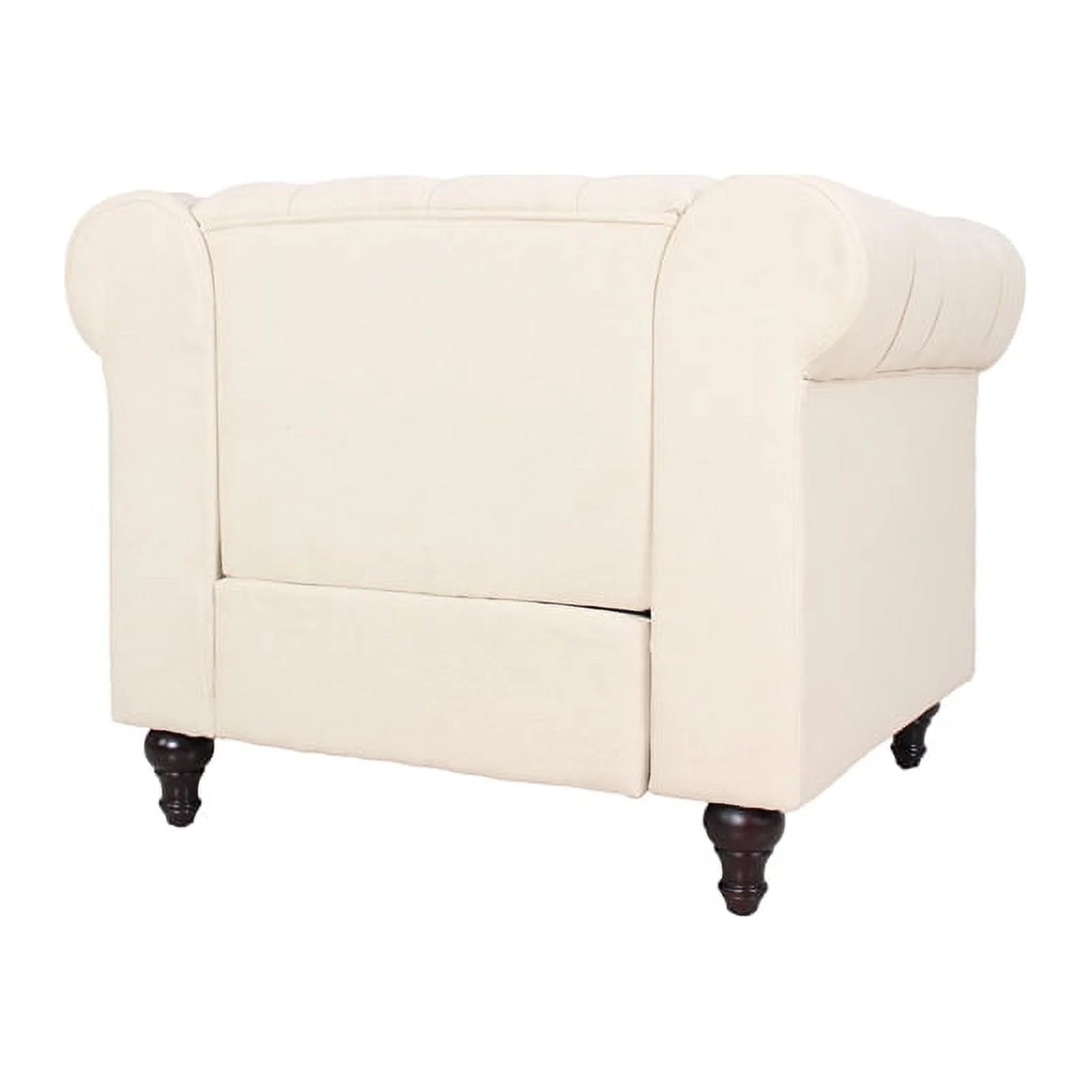 Home Square 3 Piece Living Room Set with Loveseat and Two Accent Chairs in Cream M6070
