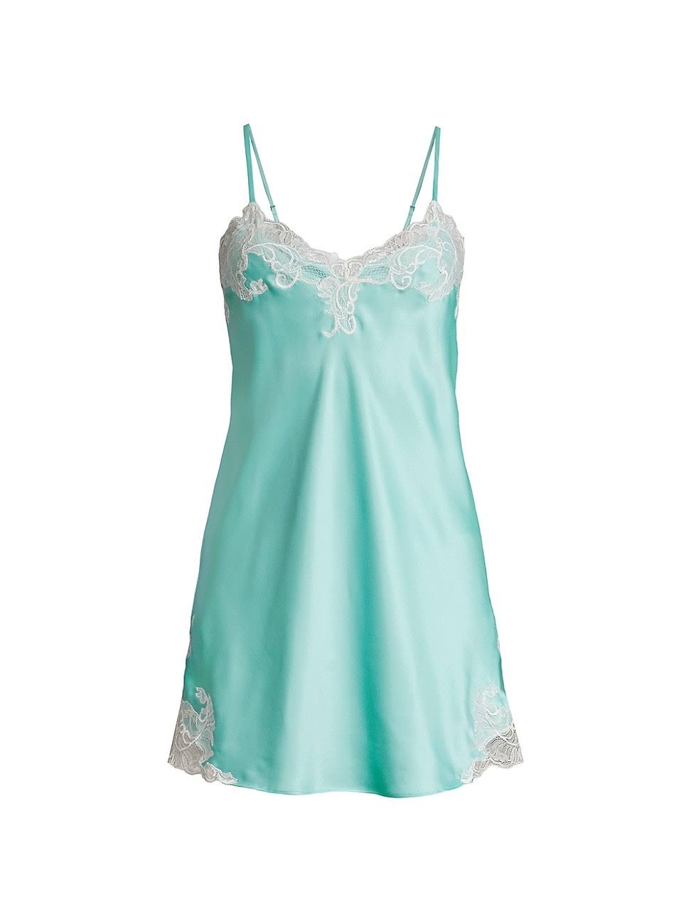 Natori Plume Satin Lace V-Neck Sleeveless Chemise Q133379