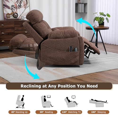 Power Lift Recliner Chair for Big Men with Heat and Massage T53963