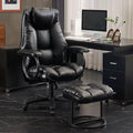 Office Chair Big and Tall, High Back Home Office Chair 400 lbs, Executive Chair, Desk Chair, Ergonomic Office Chair with Padded Armrest, Swivel Computer Chair PU Leather (Dark Brown)
