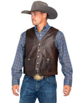 Outback Trading Co Men's Co. Wynard Button Pocket Vest Brown Large  US