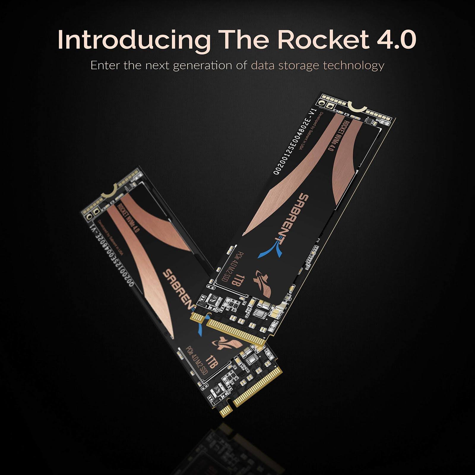 Sabrent 1TB Rocket NVMe 4.0 PCIe M.2 Internal SSD H1272
