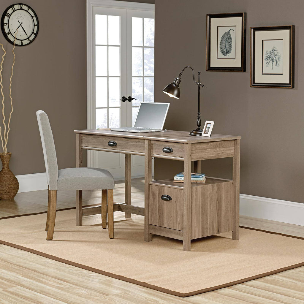 Sauder Harbor View Computer Desk, Salt Oak W981914