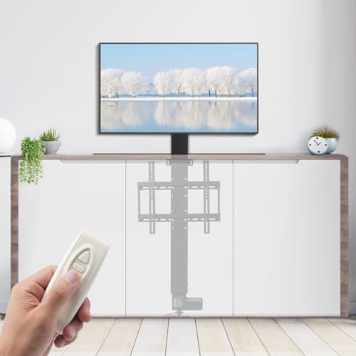 VEVOR Motorized TV Lift Stand for 26-57 inch TVs, Adjustable Height with Remote Control R26245