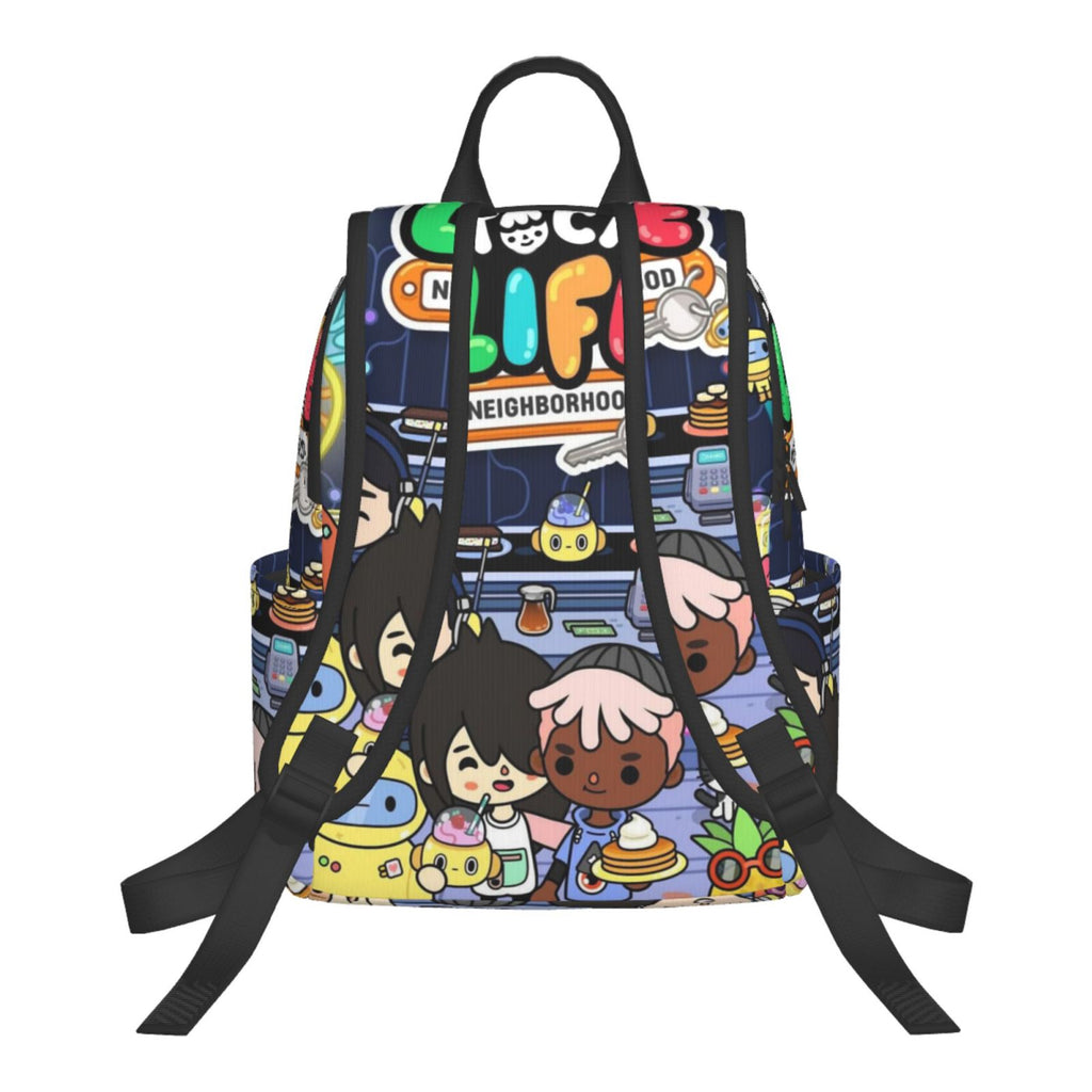 Toca Boca Party Life Backpack Student School Bag Lightweight Unisex K18284