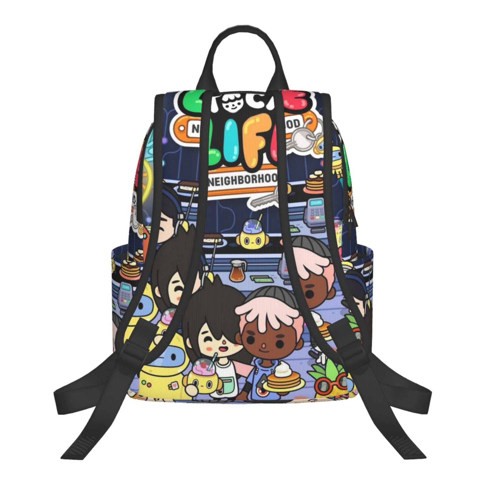 Toca Boca Party Life Backpack Student School Bag Lightweight Unisex K18284