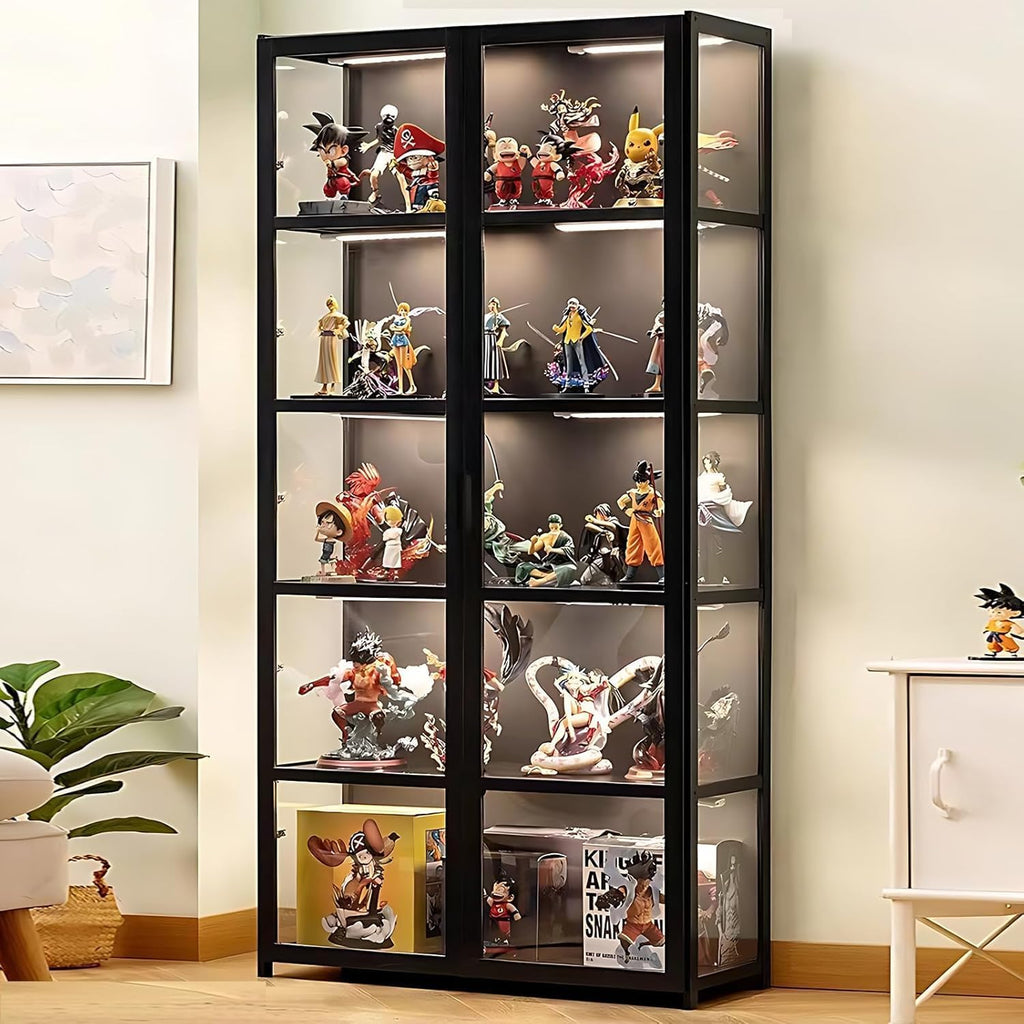5-Tier Curio Display Cabinet with Acrylic Glass Door X6881