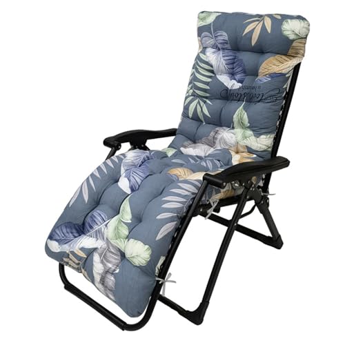 iMounTEK Sun Lounge Chair Cushions, 67 in Patio Lawn High Back Recliner Lounger Cushion with Ties, Thick Lounge Chaise Pads Replacement for Outdoor Indoor Furniture(pro Coffee)