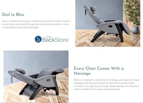 Svago Lite 2 SV210 Dual Power Zero Gravity Recliner with Heat and Air Massage - Grey H555085
