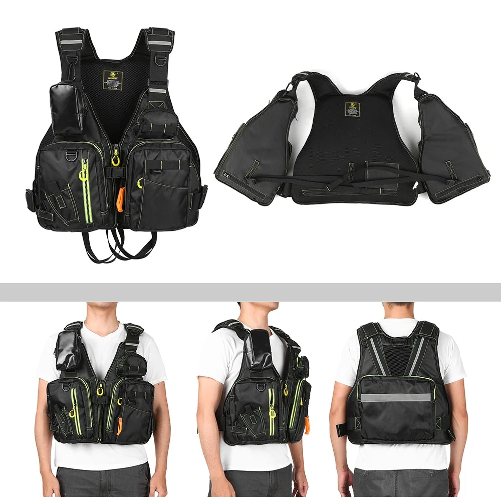 JARUSITE Fishing Floatation Vest Adults Waistcoat Z319