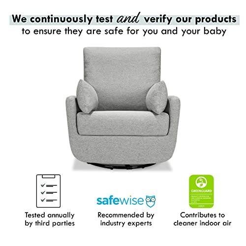 DaVinci Juno Swivel Glider in Ivory Boucle, Greenguard Gold Certified A96424