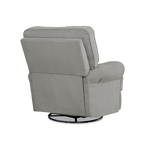 Baby Relax Kenzie Swivel Glider Recliner Chair, Gray I457