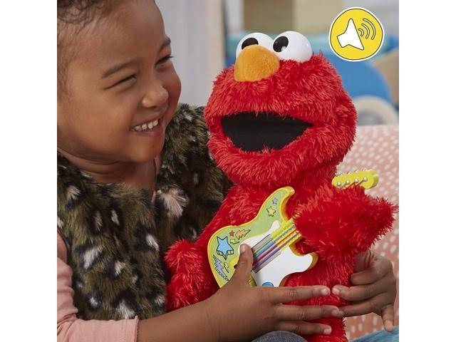 Sesame Street Rock and Rhyme Elmo Talking Singing 14-inch Plush Toy R424150