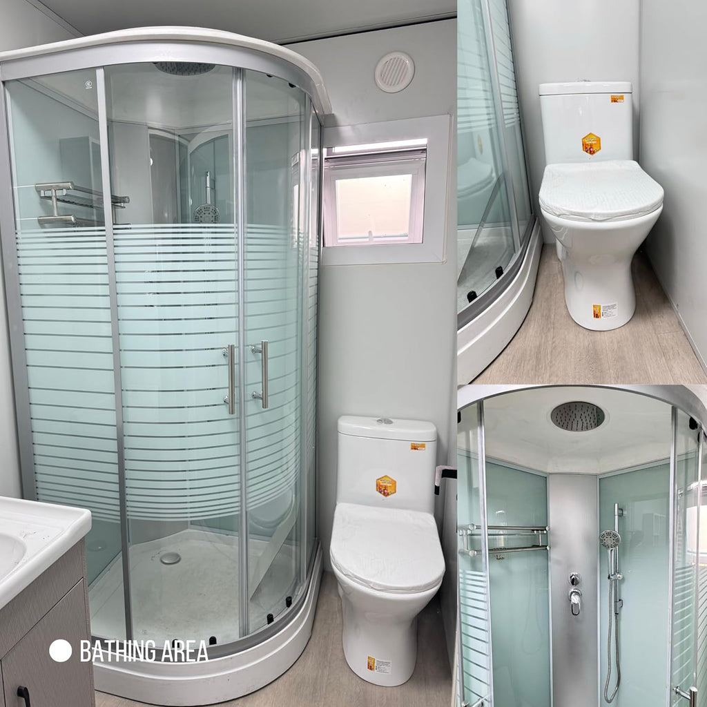 Prefabricated Tiny White House with 2 Bedrooms 1 Bathroom K893