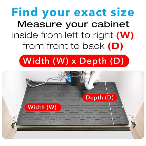 Xtreme Mats Waterproof Under Sink Mat Gray 40" x 22 1/4 O27659