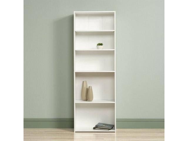 Sauder Beginnings 5-Shelf Bookcase, Soft White Z647700