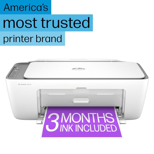 HP DeskJet 2855e Wireless All-in-One Color Inkjet Printer, Scanner, Copier J165