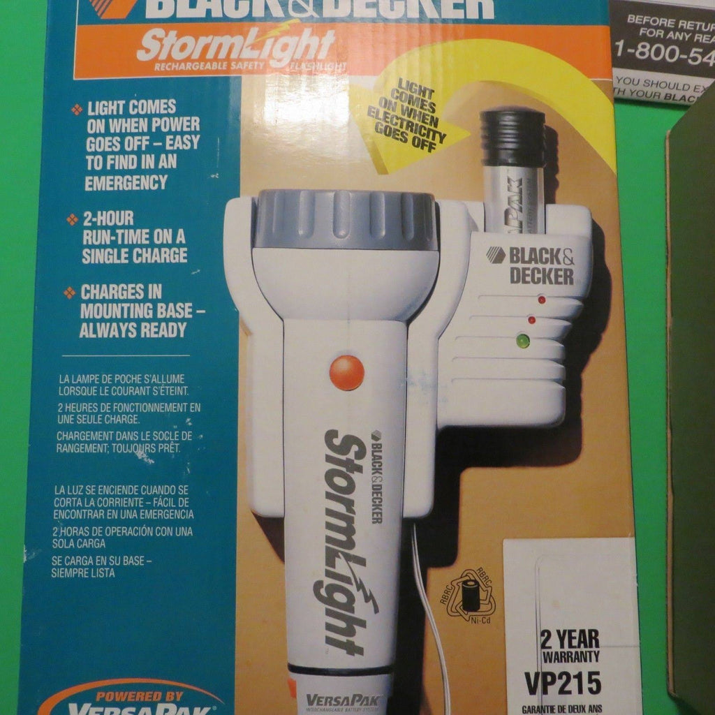 Black & Decker Stormlight Versapak VP215 3.6V Emergency Flashlight T293
