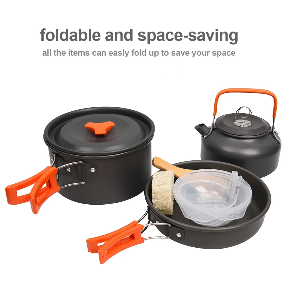 ZTOO 10 Piece Aluminum Camping Mess Kit W331