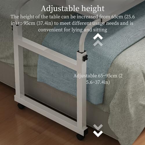 Adjustable Height Overbed Table with Wheels Z43884