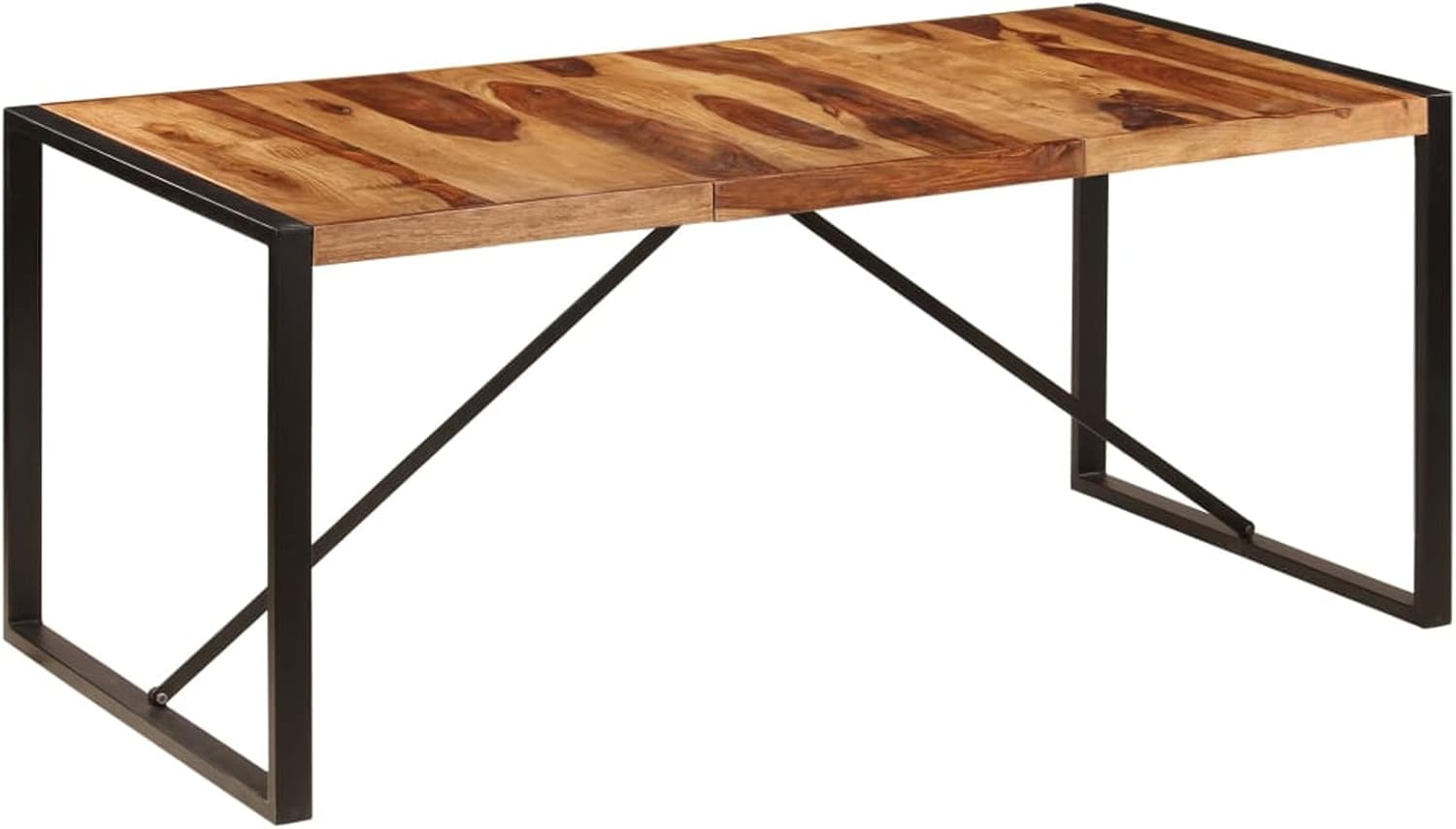Solid Sheesham Wood Round Dining Table 70.9"x35.4"x29.5" H14158