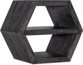 Hooker Furniture Commerce & Market Wood Honeycomb End Table in Black