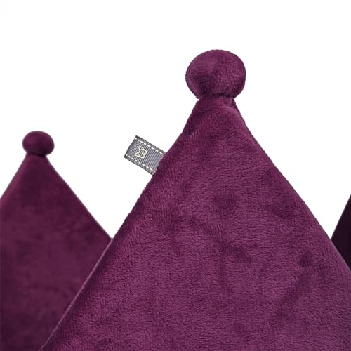 NANDOG Pet Gear Crown Cozy Round Dog and Cat Bed, Washable Micro-Plush, Royal Gray 18" K691174
