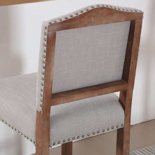 Faux Leather Counter Height Bar Stools Set of 4 White with Backs Z58860