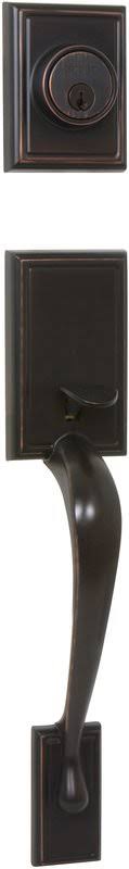 Delaney 410-KN Kellington Double Cylinder Door Handle Set, Satin Nickel R909