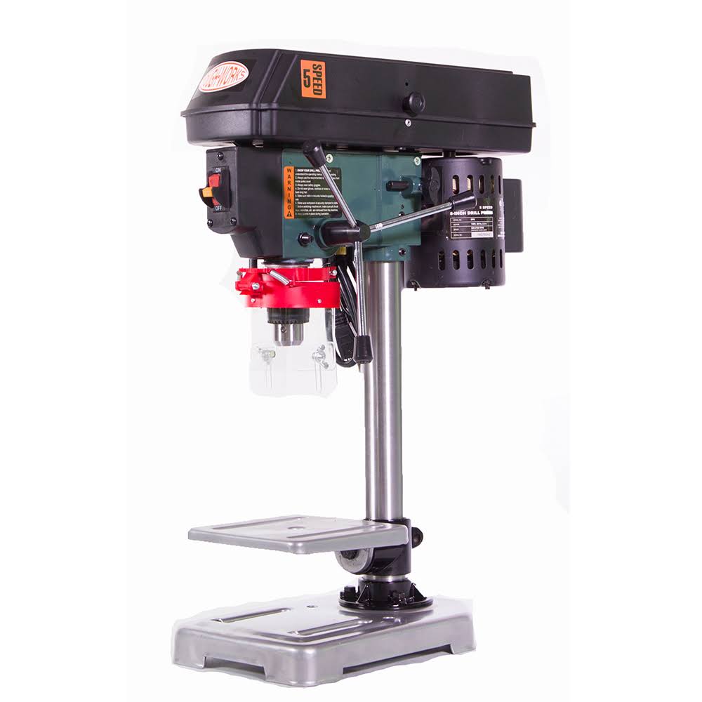 5 Speed 8′′ Bench Drill Press Max 1/2′′ Drill Chuck Capacity CSA Listed