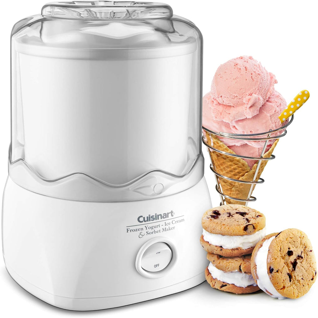 Cuisinart ICE-20P1 Automatic 1.5-Quart Ice Cream Maker, White B685