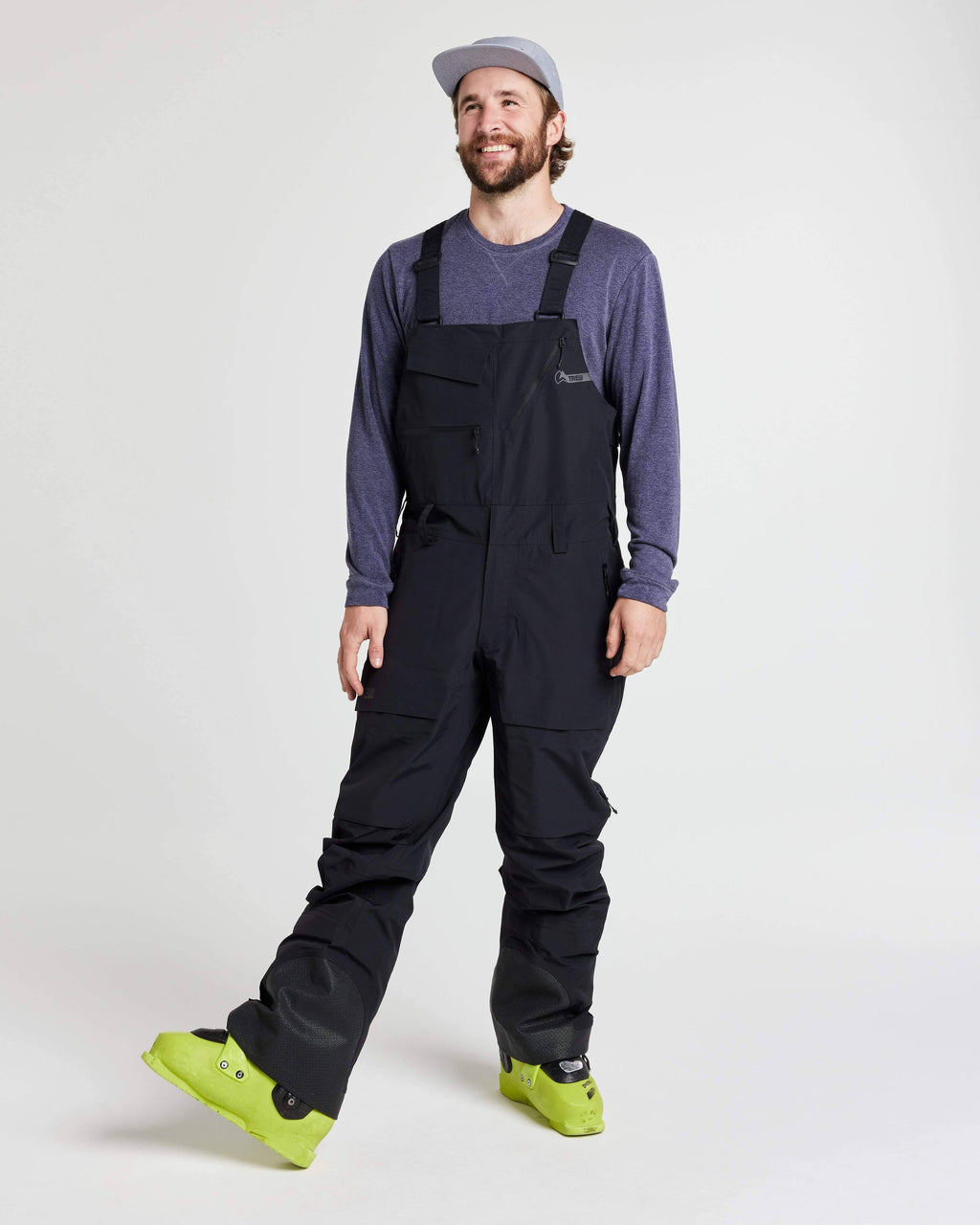 Trew Gear Men's TREWth Ski & Snowboard Bibs Basalt M P286