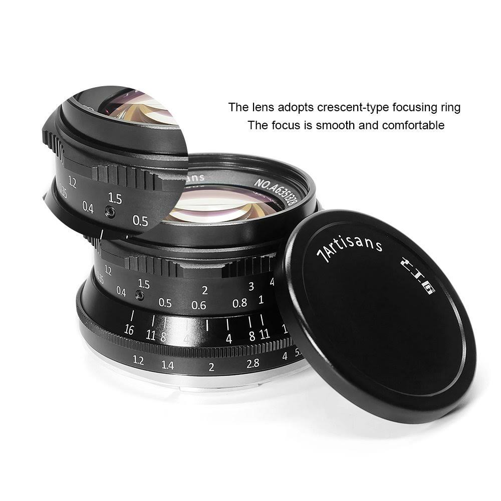 7artisans 35mm f/1.2 Lens for Fujifilm X Mount, Black J709