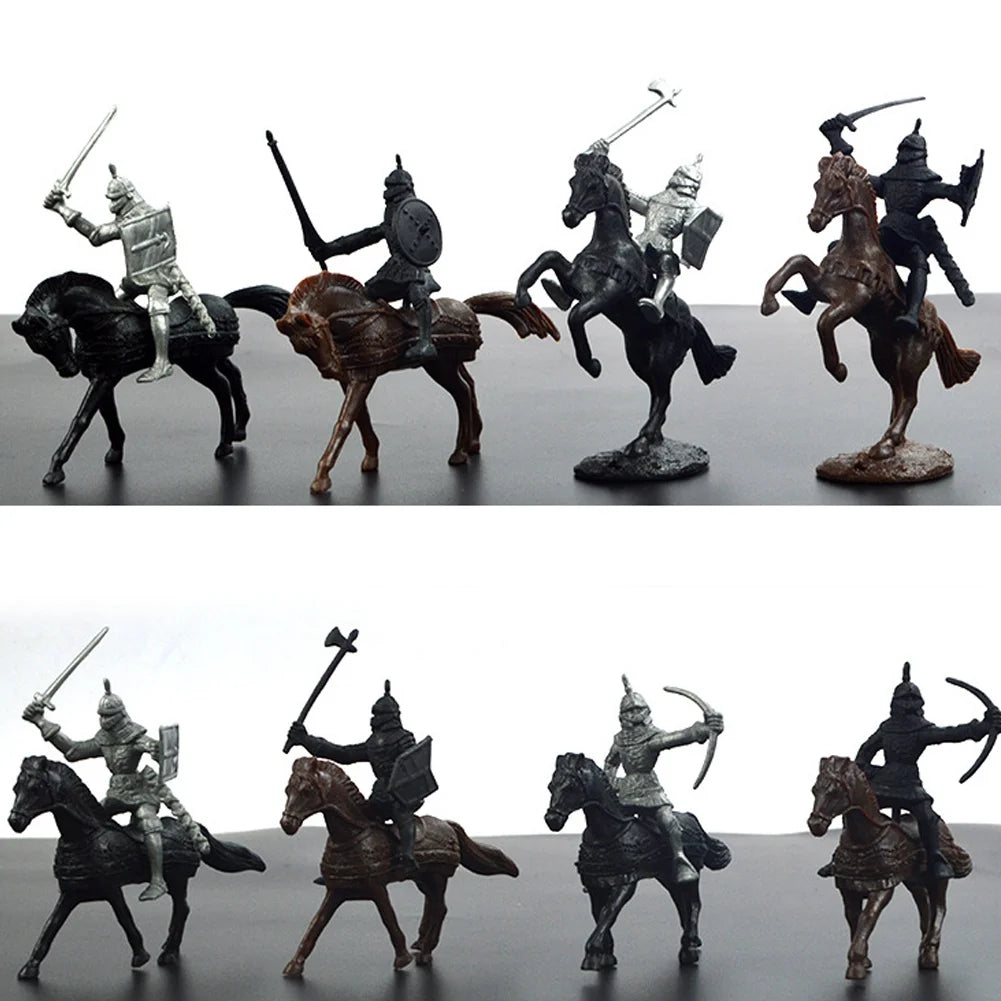 Surakey 28Pcs Ancient Middle Ages Toy Soldier Figures Q3300