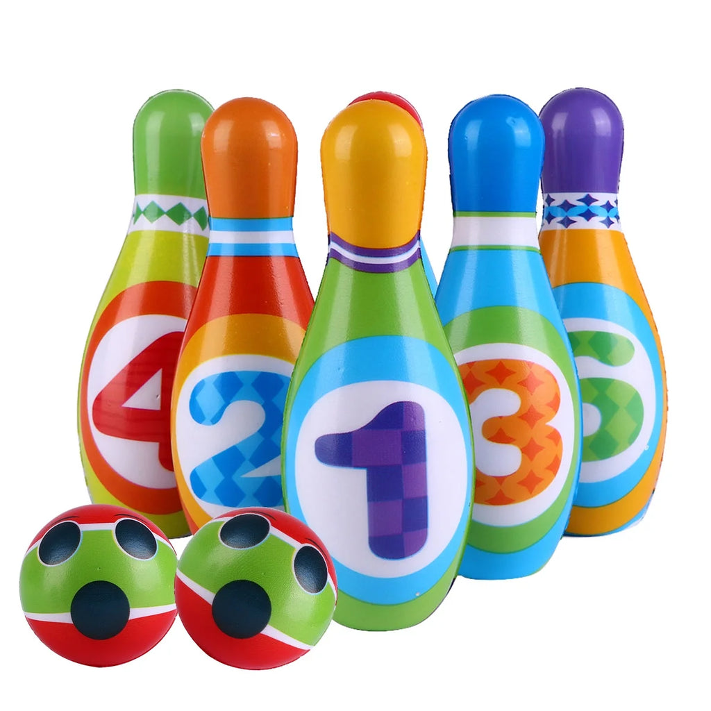 Portable Family Bowling Game Toys for Kids Indoor Outdoor I892055