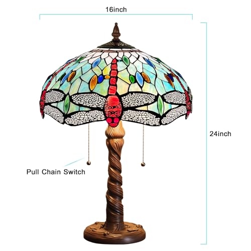 Capulina Tiffany Table Lamp, Mission Hexagon Stained Glass Desk Lamp B75357