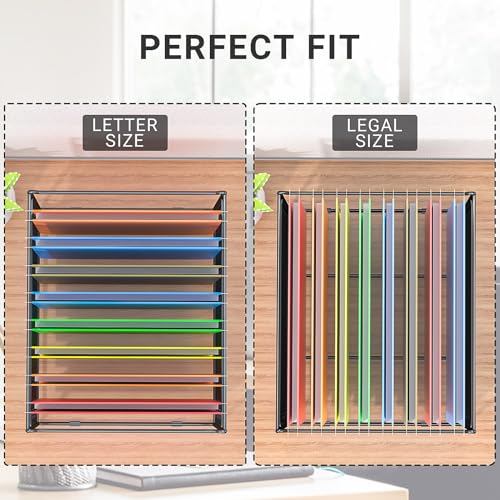 Hanging File Folder Frame for Legal & Letter Size, 15.2"L x 12.4"W x 10.5"H I8902