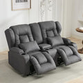 SAMERY 65.5" RV Loveseat Recliner Double Recliner RV Sofa & Console | Wall Hugger Reclining RV | RV Theater Seats | RV Couch | RV Theater Seating | RV Furniture, Home Theater Seating… (Beige)