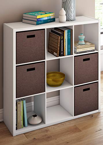 ClosetMaid 6 Cube Storage Shelf Organizer, Black Finish H413092