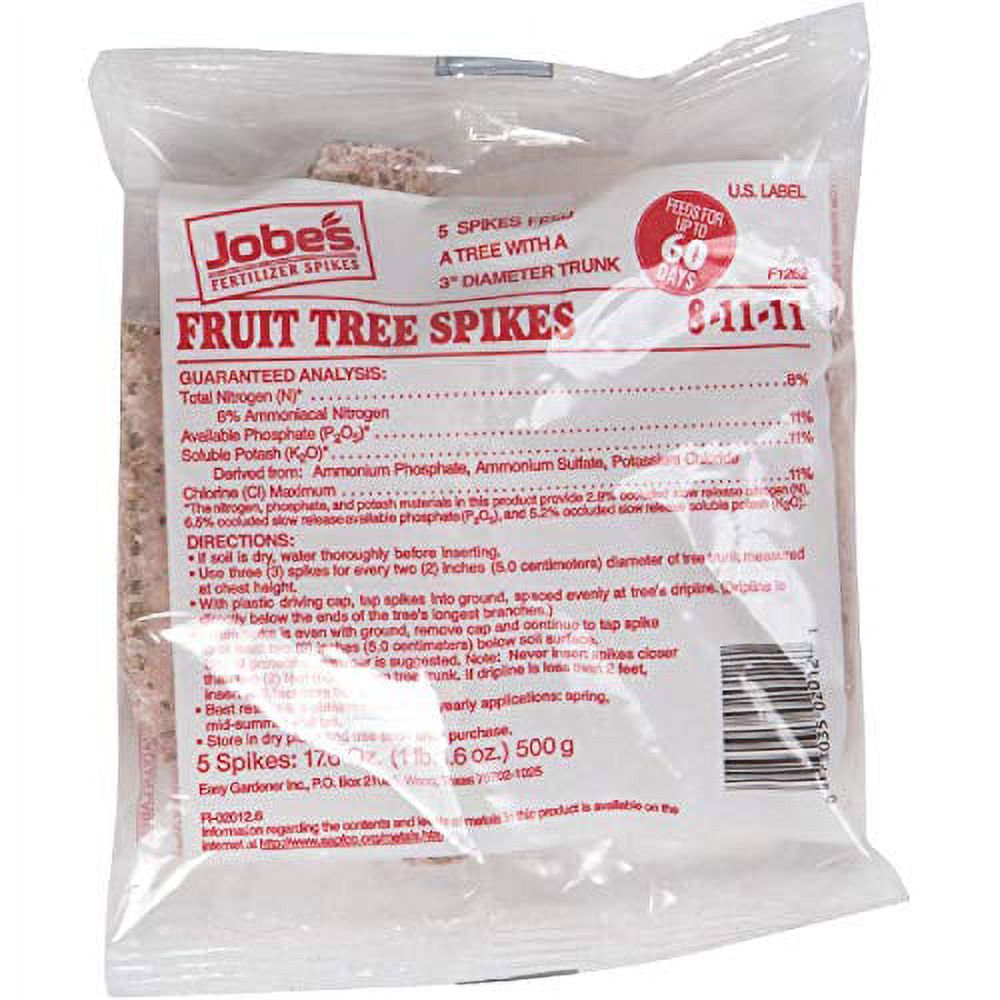 Jobe's Fruit Tree Fertilizer Spikes, 5-Pk E235483