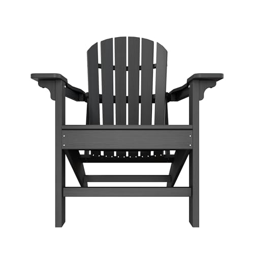 Adirondack Chair Set of 4, HDPE Outdoor Patio Chair, Blue Y875881