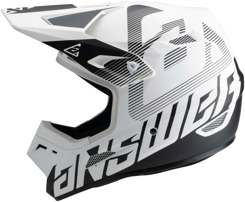 Answer AR1 V2 Bold MX Offroad Helmet White/Black XS C2726