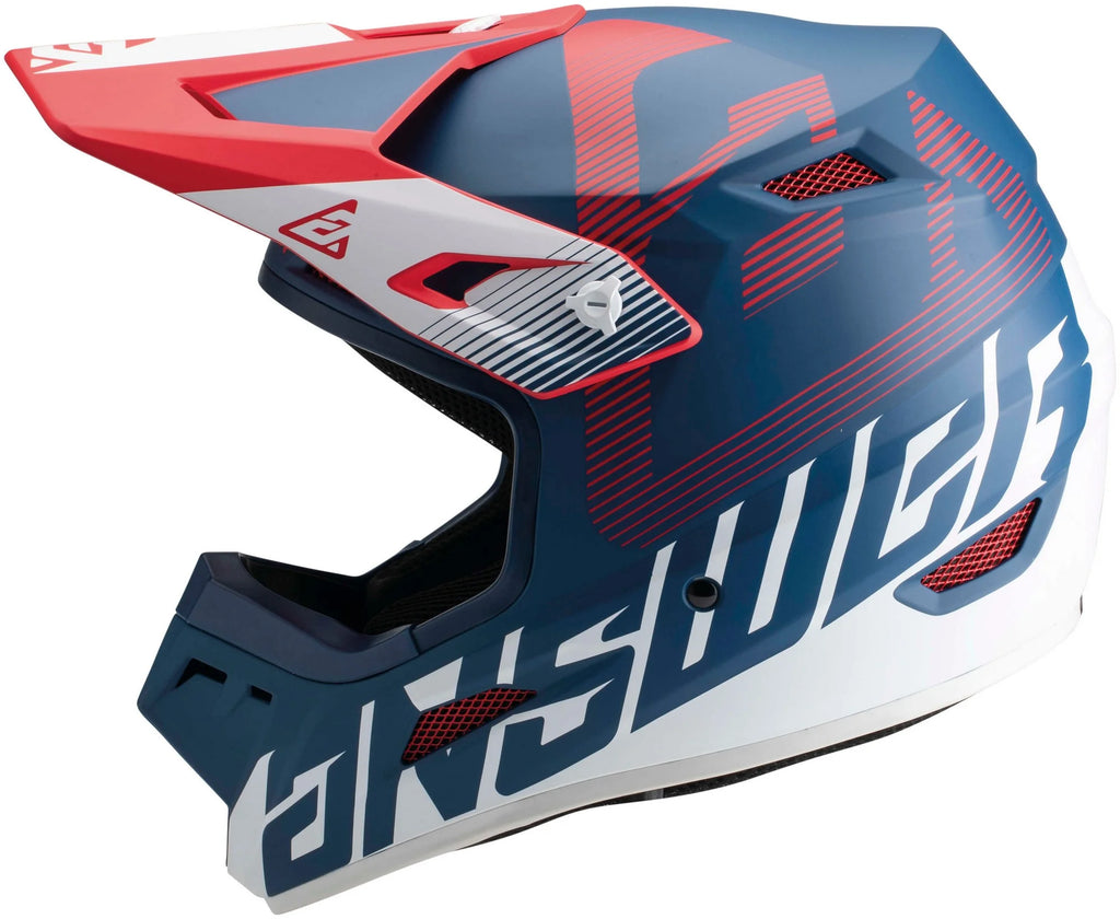Answer AR1 V2 Bold MX Offroad Helmet Red/White/Blue XL W130