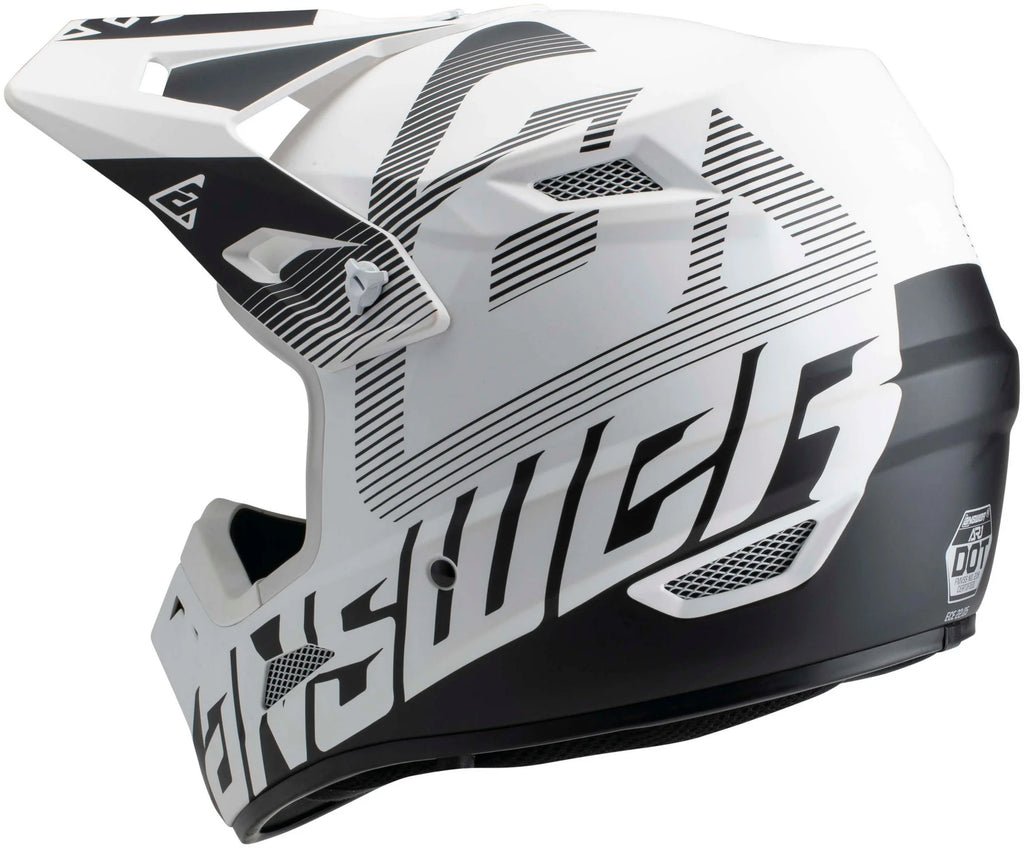Answer AR1 V2 Bold MX Offroad Helmet White/Black XS C2726