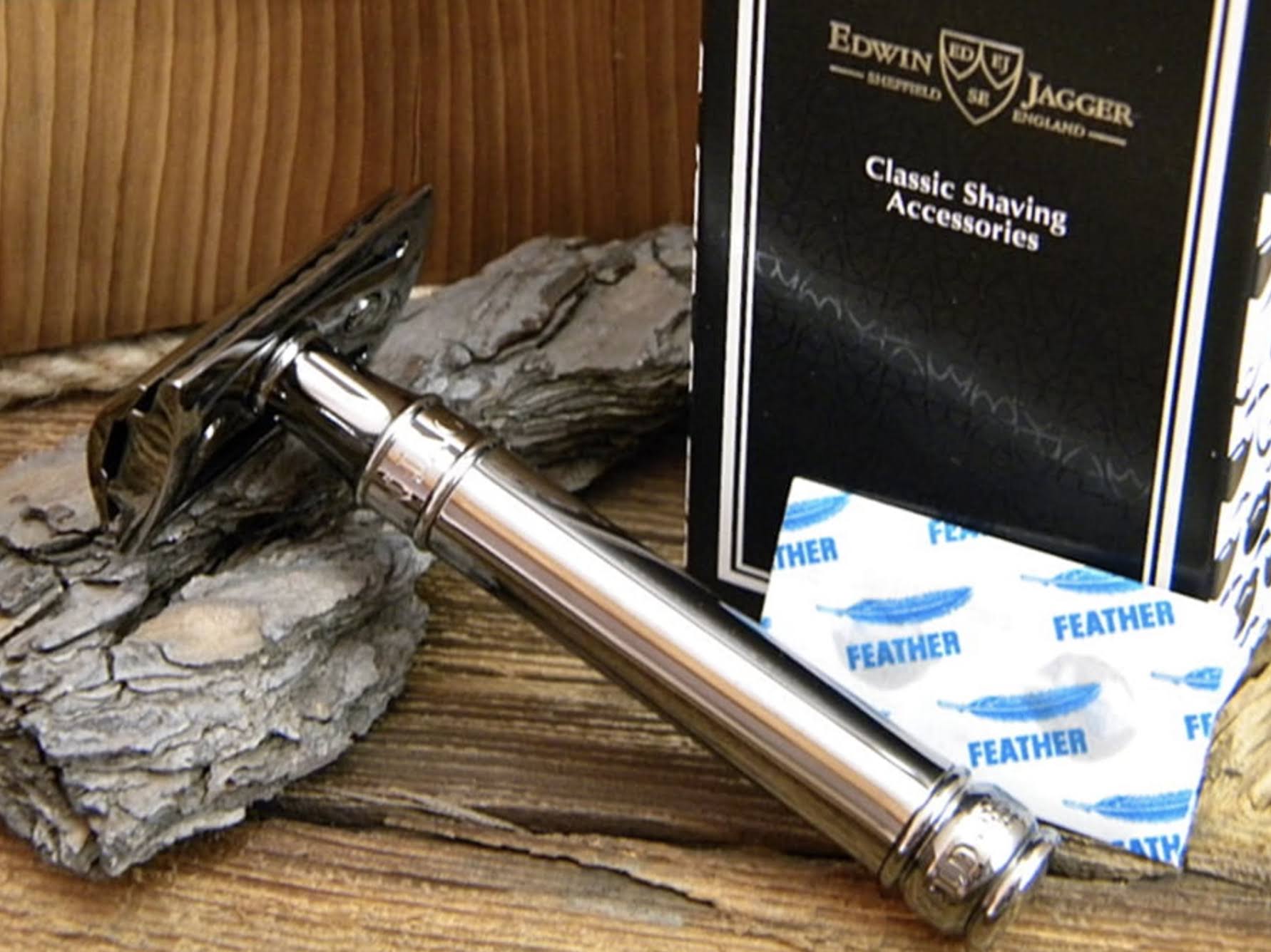 Edwin Jagger DE89BGBL Black Gold Safety Razor X28273