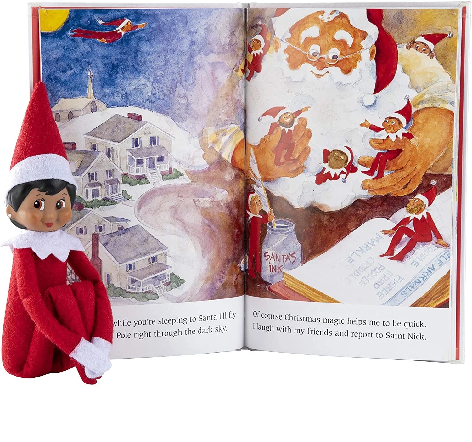 The Elf on the Shelf: A Christmas Tradition Brown-Eyed Girl Scout Elf with Plush Toy U697