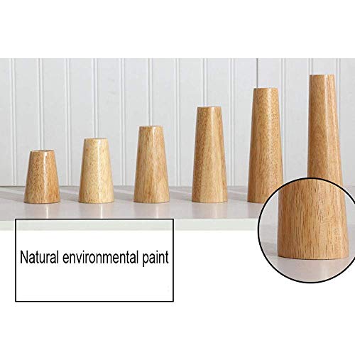 4Pcs Tapered Wooden Furniture Legs for Sofa Desk Cabinet, 1000 Lbs Load, 60cm S598809