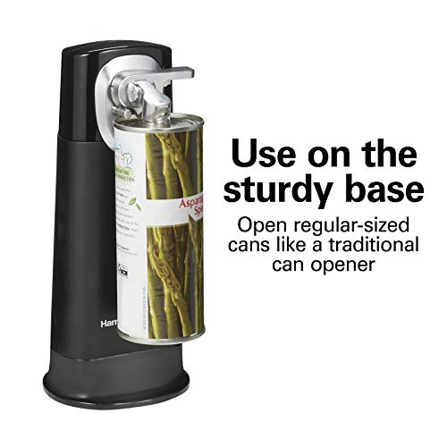 Hamilton Beach 2-in-1 Electric Automatic Can Opener, Cordless & Rechargeable, Black (76611F) V415045