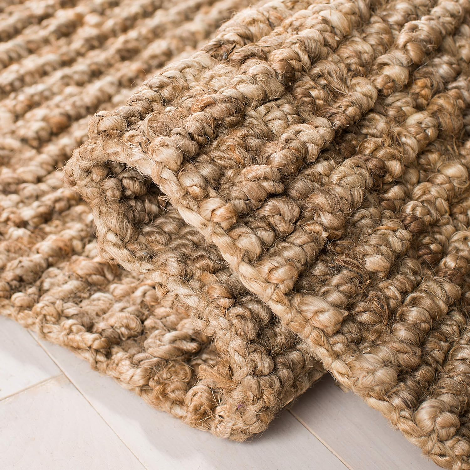 SAFAVIEH Natural Fiber Collection X-Large Area Rug - 11' x 15', Natural, Handmade Jute O578