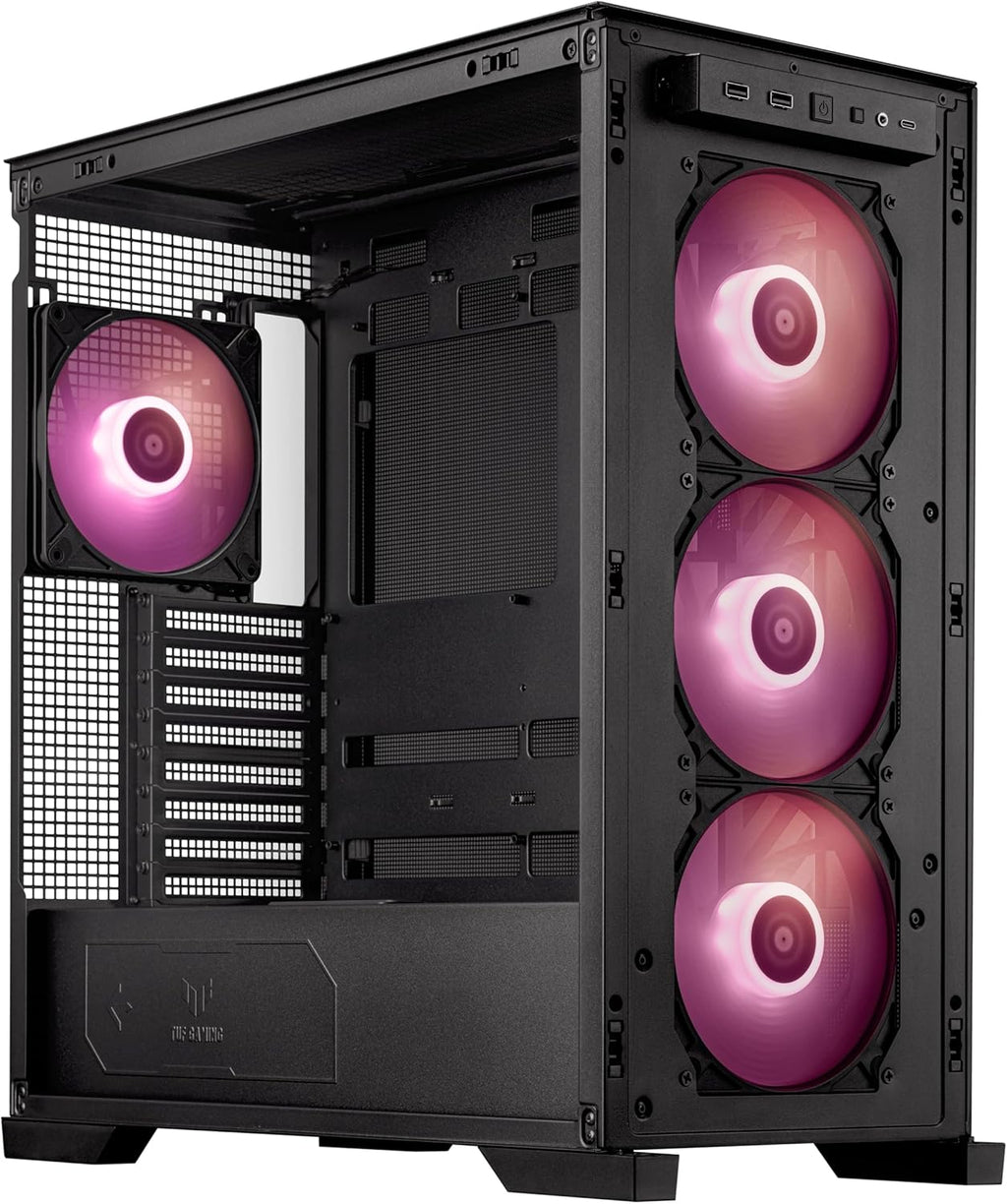 ASUS TUF Gaming GT302 ARGB ATX Mid-Tower PC Case, Black K34131